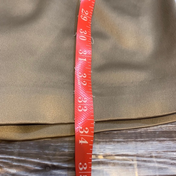 BCBG V-Neck Sleeveless Sash Satin Mini Dress Sz 2 - Picture 9 of 9